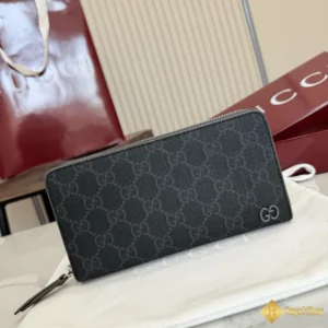 Ví dài Gucci nam có khoá kéo màu đen 856562