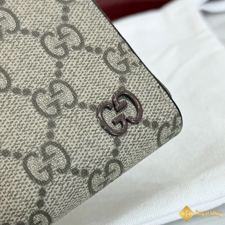 Ví dài Gucci nam có khoá kéo màu nâu 856562 mới