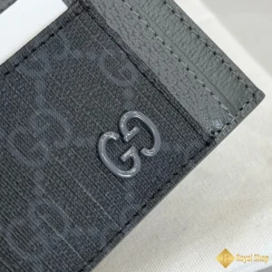 cận cảnh Ví Gucci nam đựng thẻ Black 856561