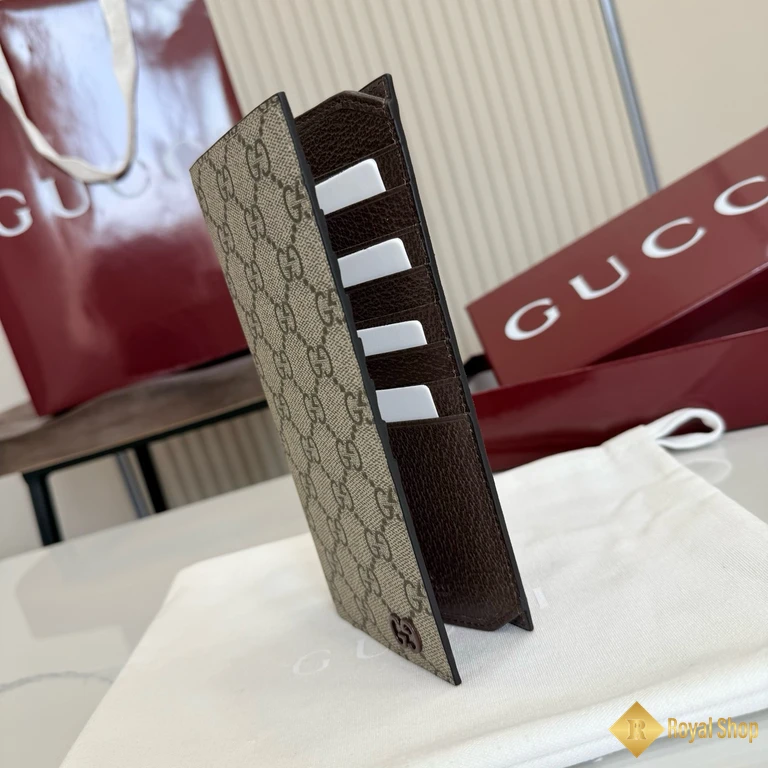 cận cảnh Ví dài Gucci nam màu nâu 856562