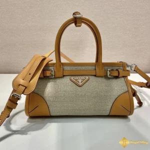 Túi Prada nữ Bonnie bằng vải lanh và da 1BA486 P0E F032T V OFO